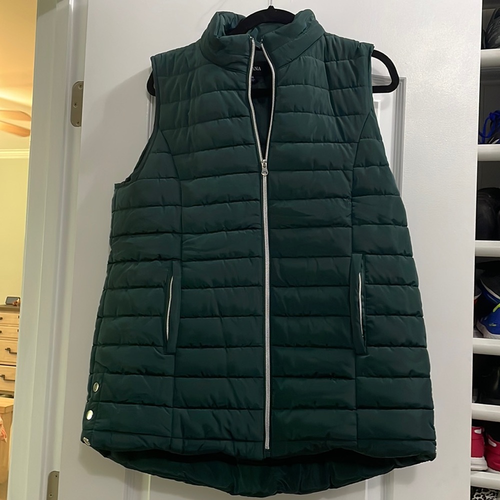 Zenana XL green puffer vest